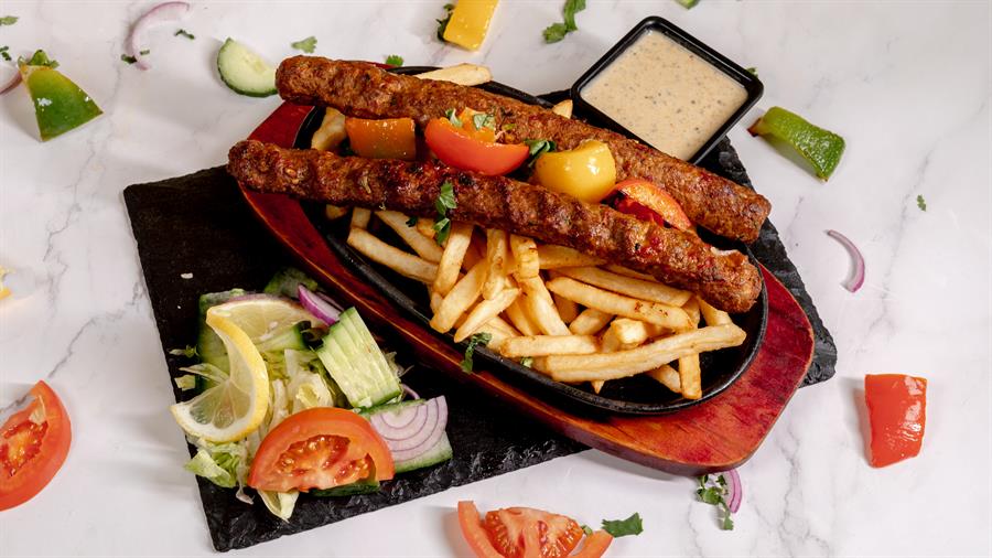 Chicken Seekh Kebab Sizzler