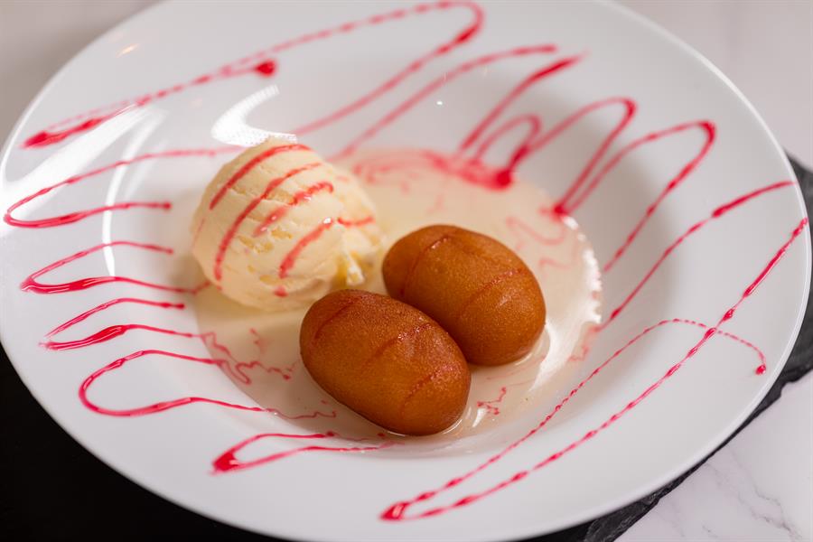 Gulam Jaman with Ice Cream